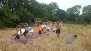 Séance de Yoga en plein air