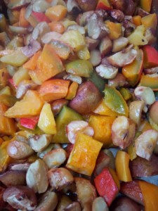 Mélange de fruits coupés
