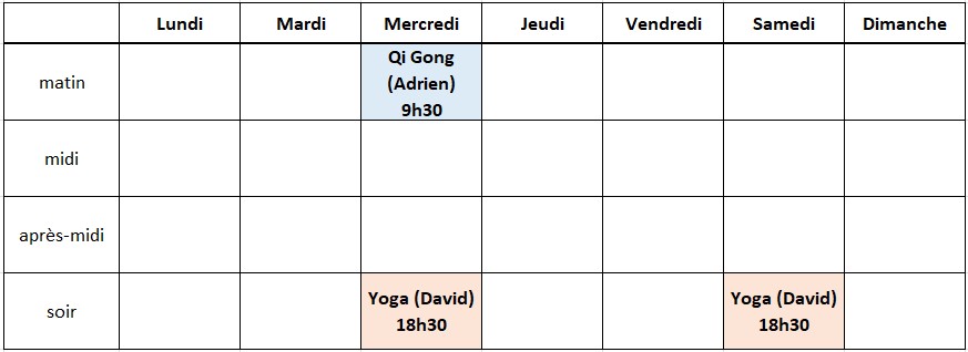 planning bien-être-été